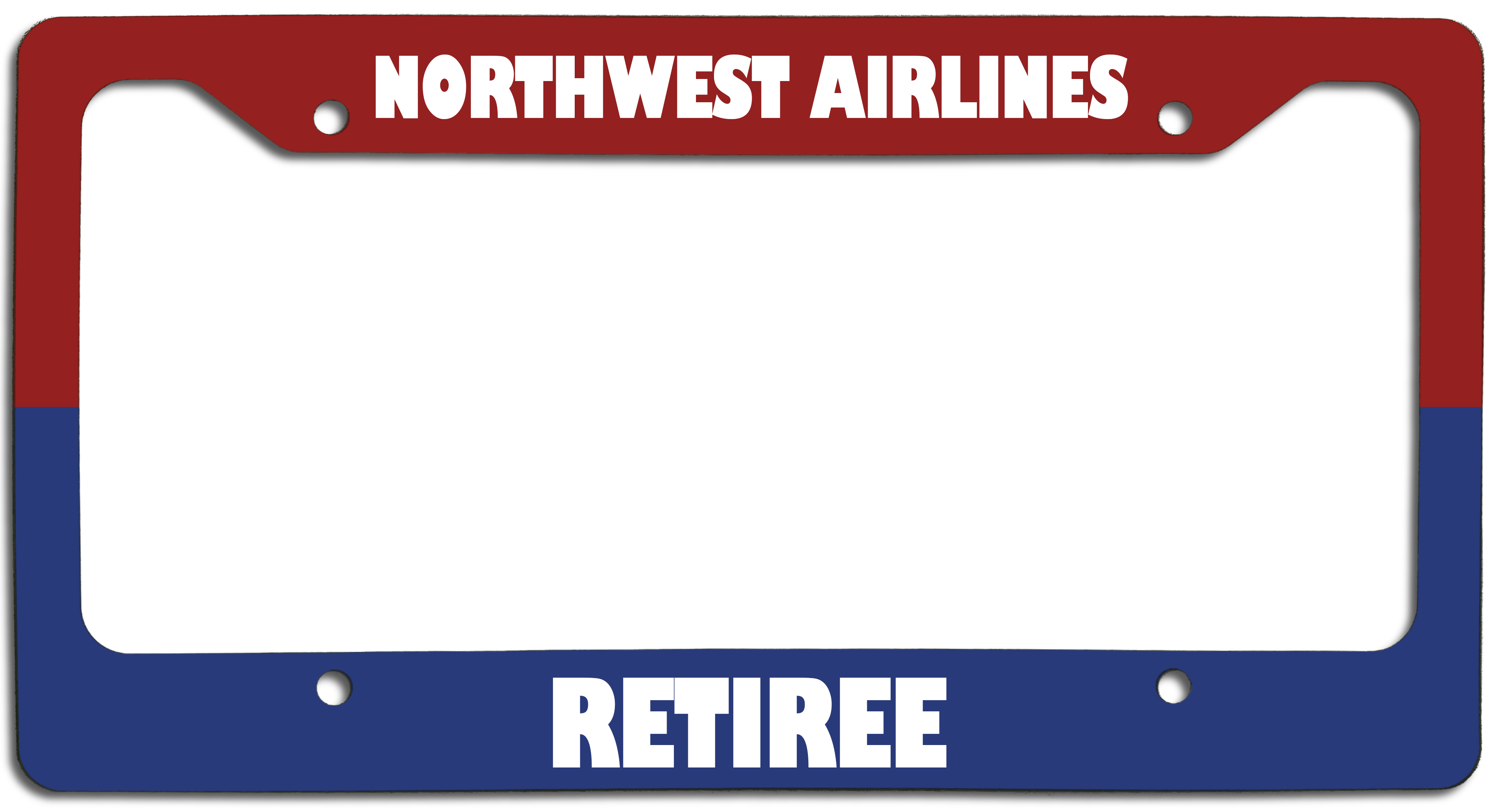 Northwest Airlines Retiree - License Plate Frame