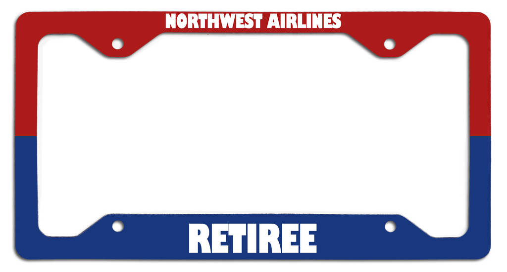 Northwest Airlines Retiree - License Plate Frame