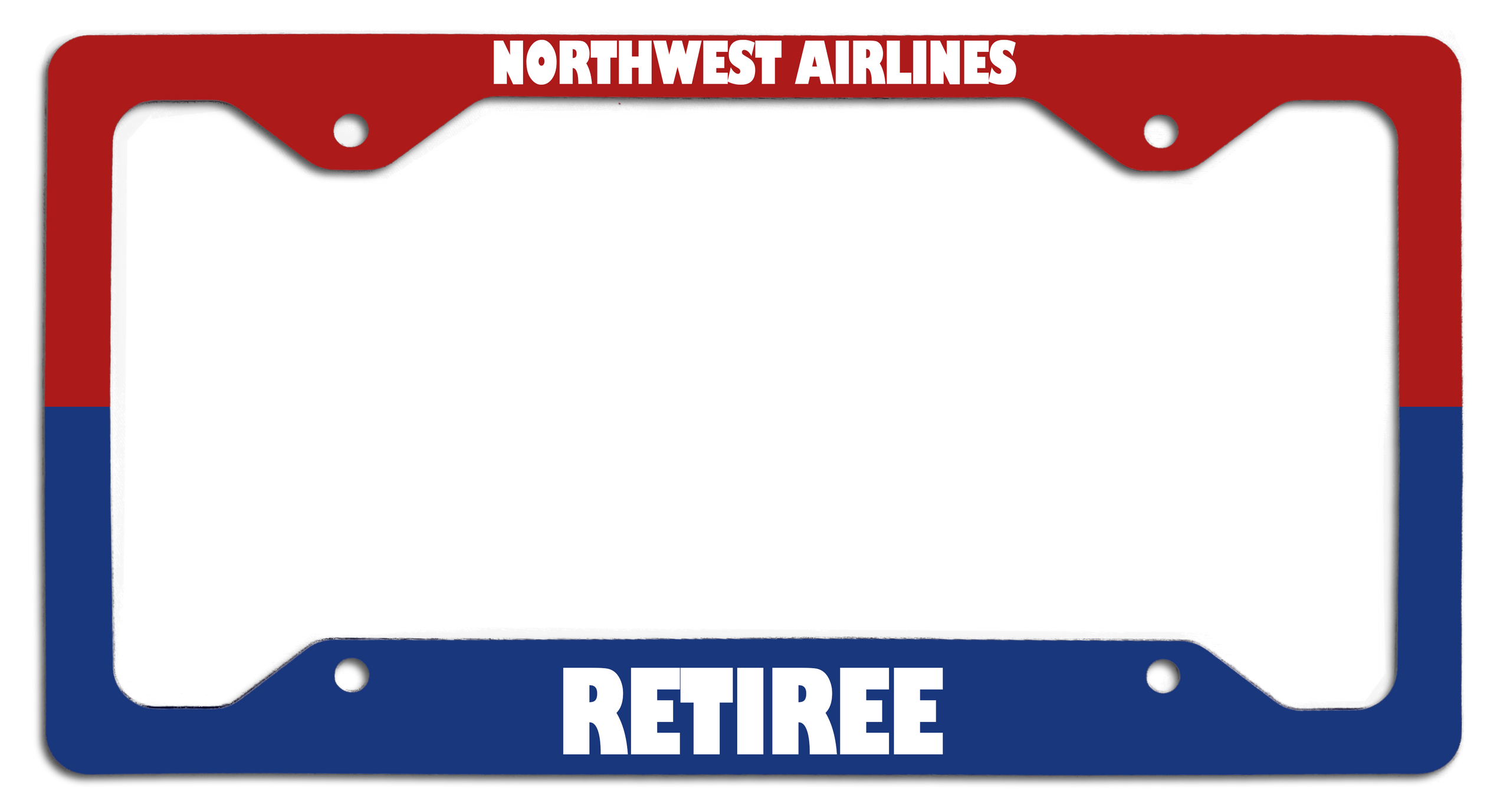 Northwest Airlines Retiree - License Plate Frame