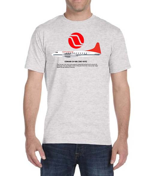 Northwest Convair CV-580 (1967-1979) Historical T-Shirt