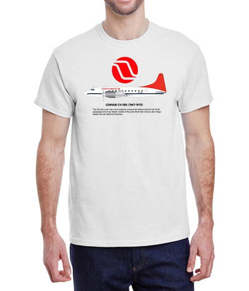 Northwest Convair CV-580 (1967-1979) Historical T-Shirt