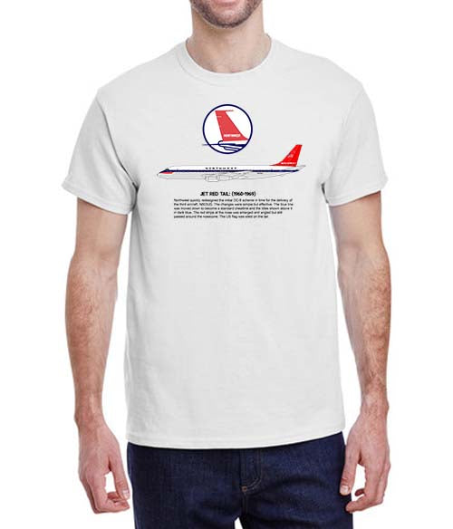 Northwest Jet Red Tail (1960-1969) Historical T-Shirt