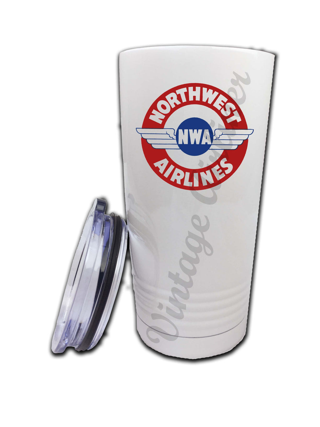 Northwest Airlines 1930's Vintage Bag Sticker Tumbler