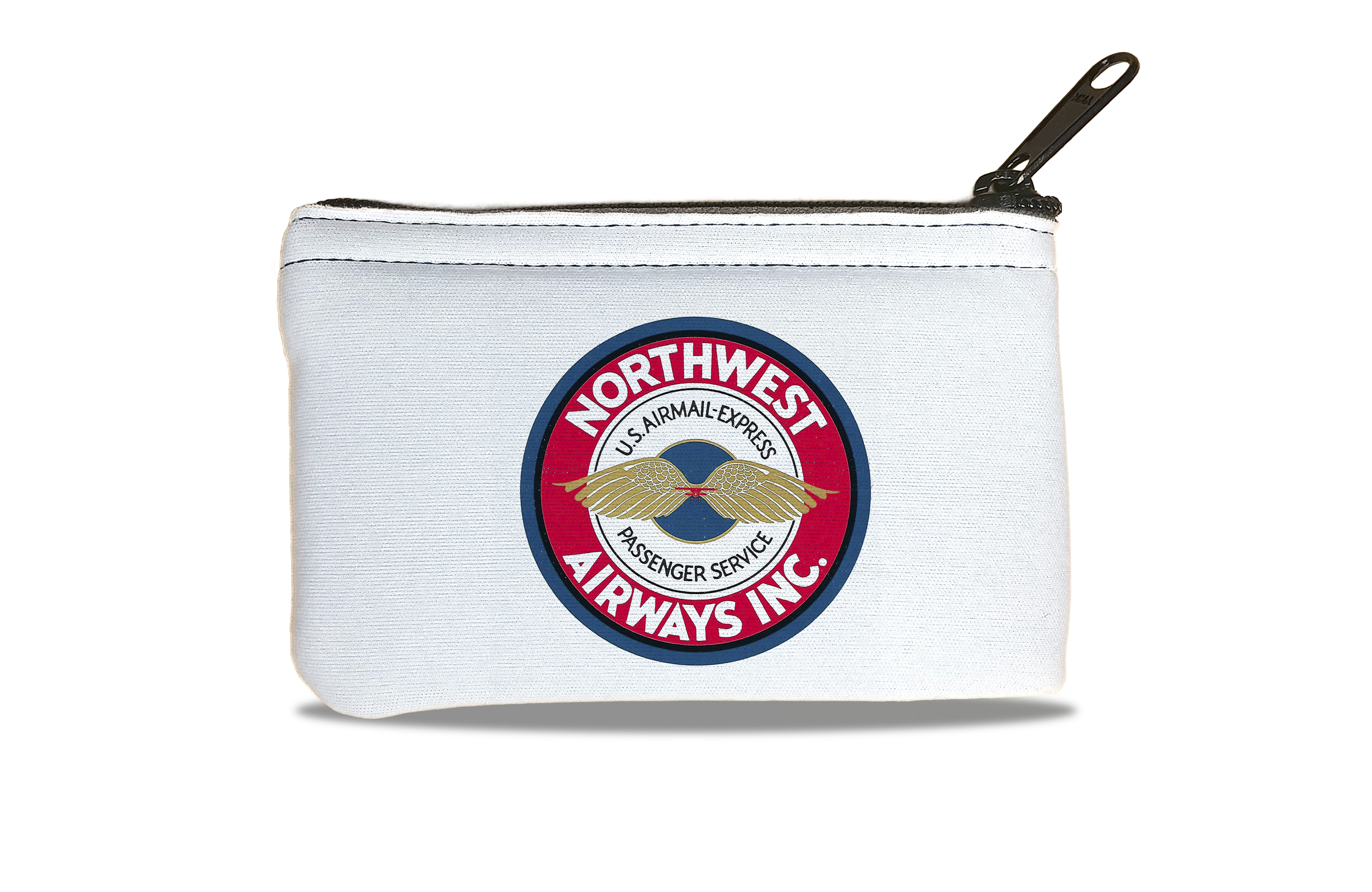 Northwest Airlines Vintage Logo Bag Sticker Rectangular Coin Purse