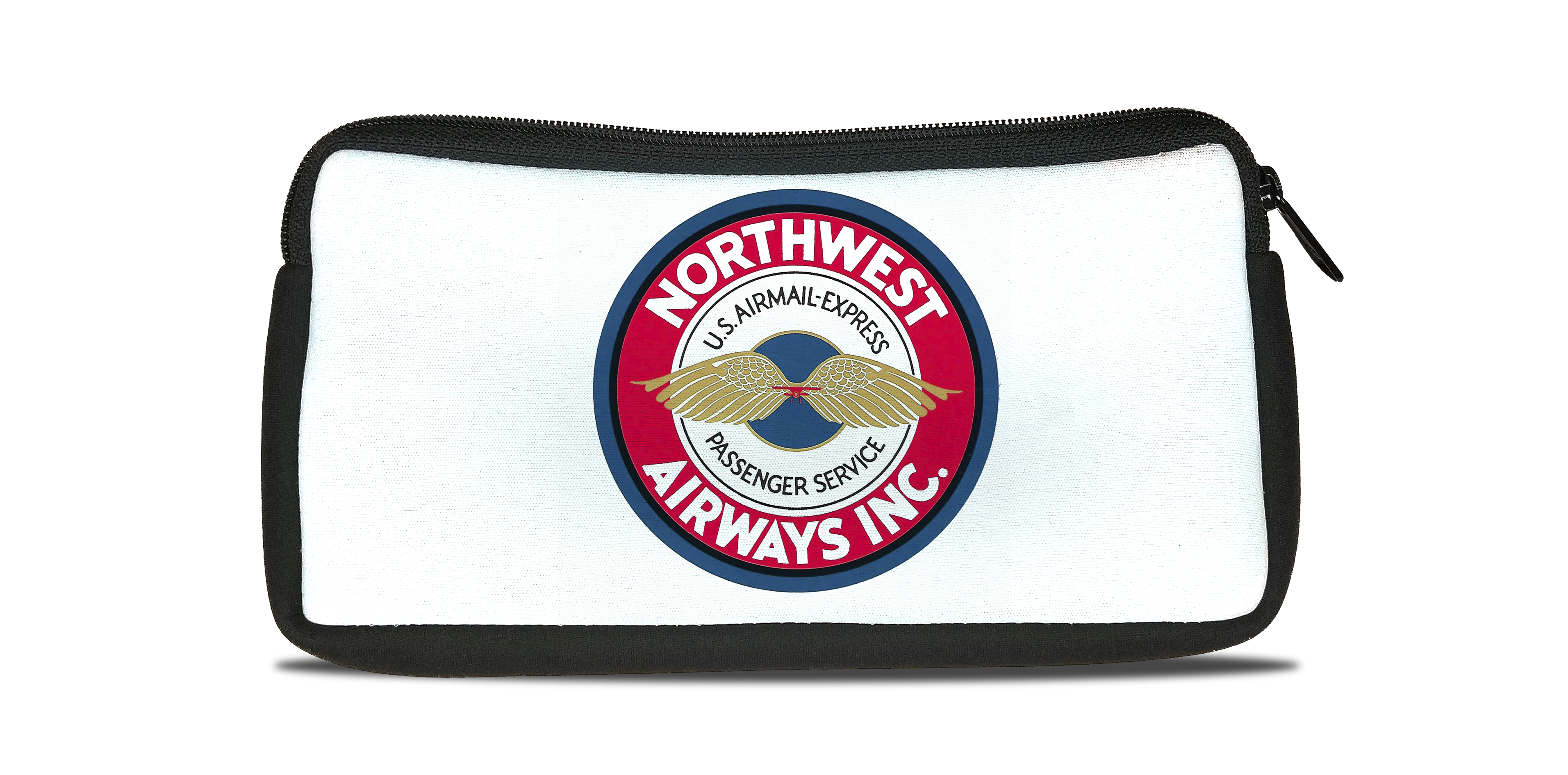Northwest Airlines Vintage Logo Bag Sticker Travel Pouch