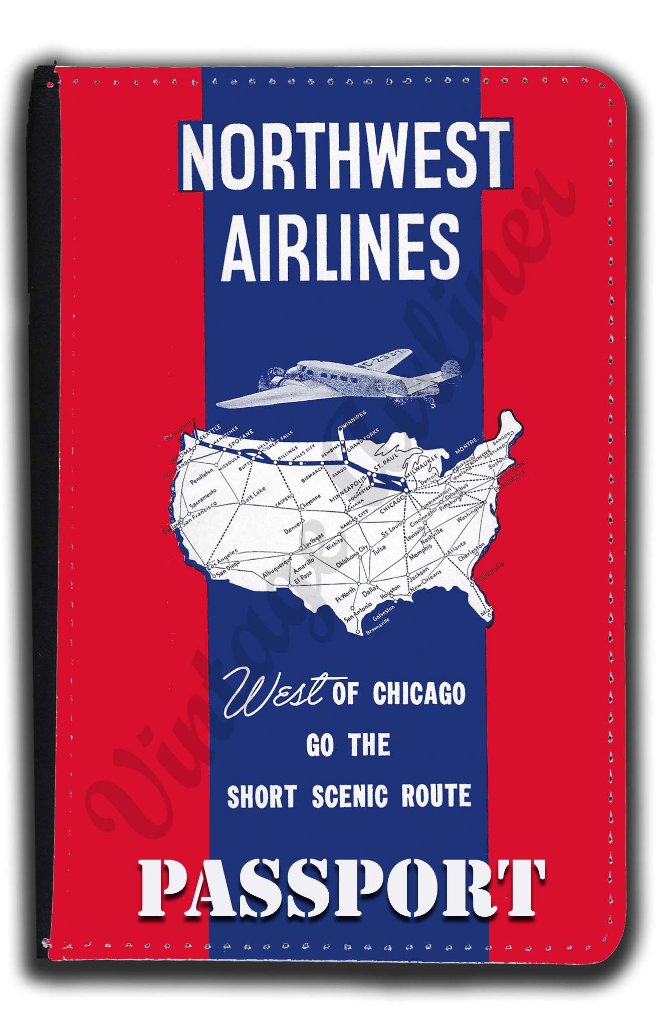 Northwest Airlines Passport Case