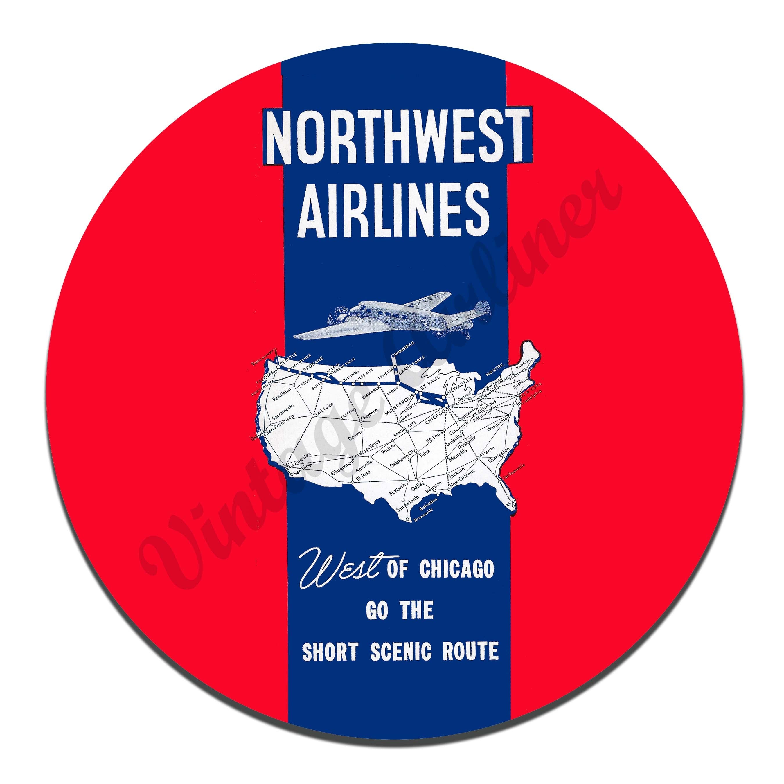 Northwest Airlines Vintage Mousepad
