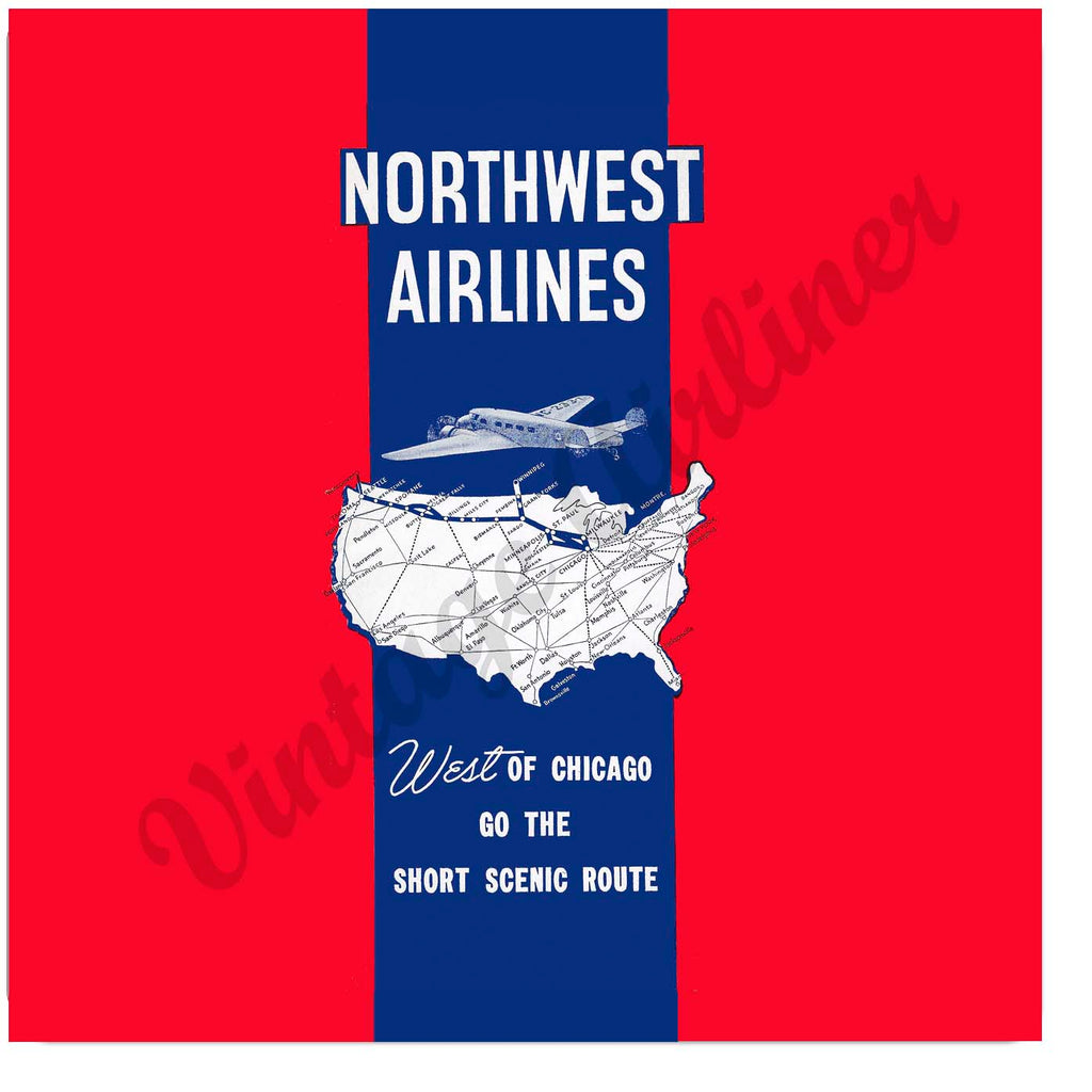 Northwest Airlines Sandstone Coaster