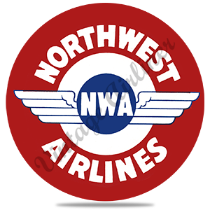 Northwest Airlines 1930's Vintage Round Sandstone Coaster