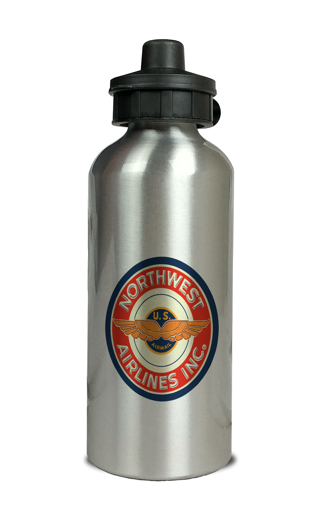 Northwest Airlines 1940's Aluminum Water Bottle