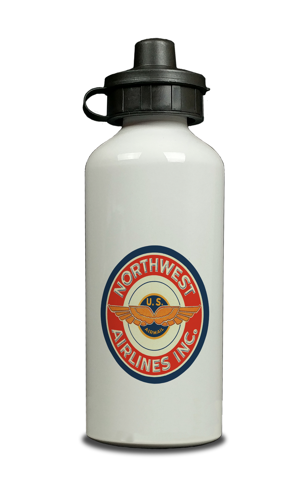 Northwest Airlines 1940's Aluminum Water Bottle
