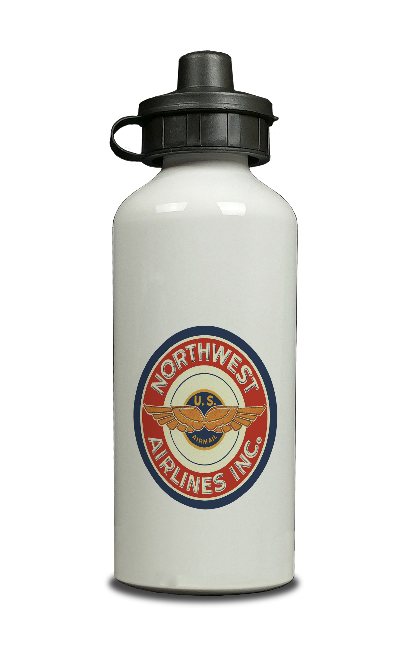 Northwest Airlines 1940's Aluminum Water Bottle