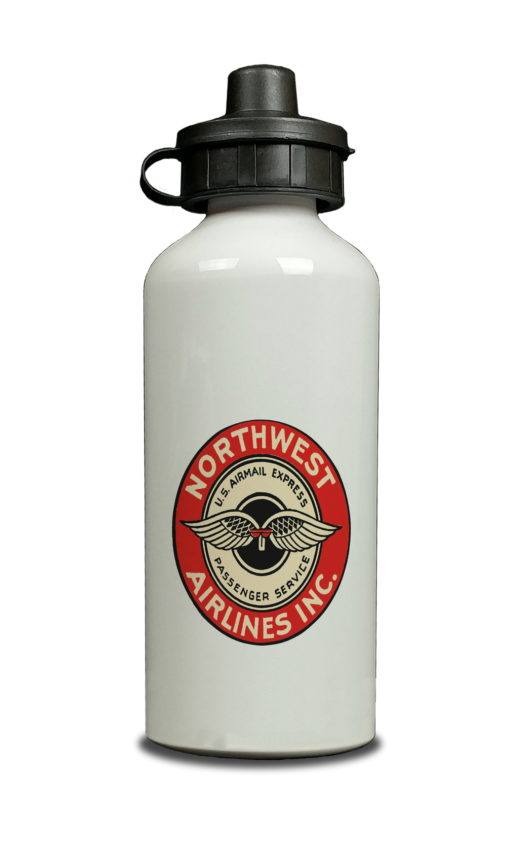 Northwest Airlines 1940's Aluminum Water Bottle