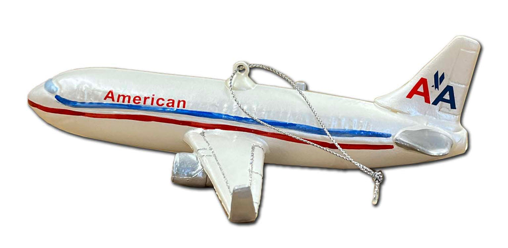 Old AA Livery Airplane Christmas Ornament
