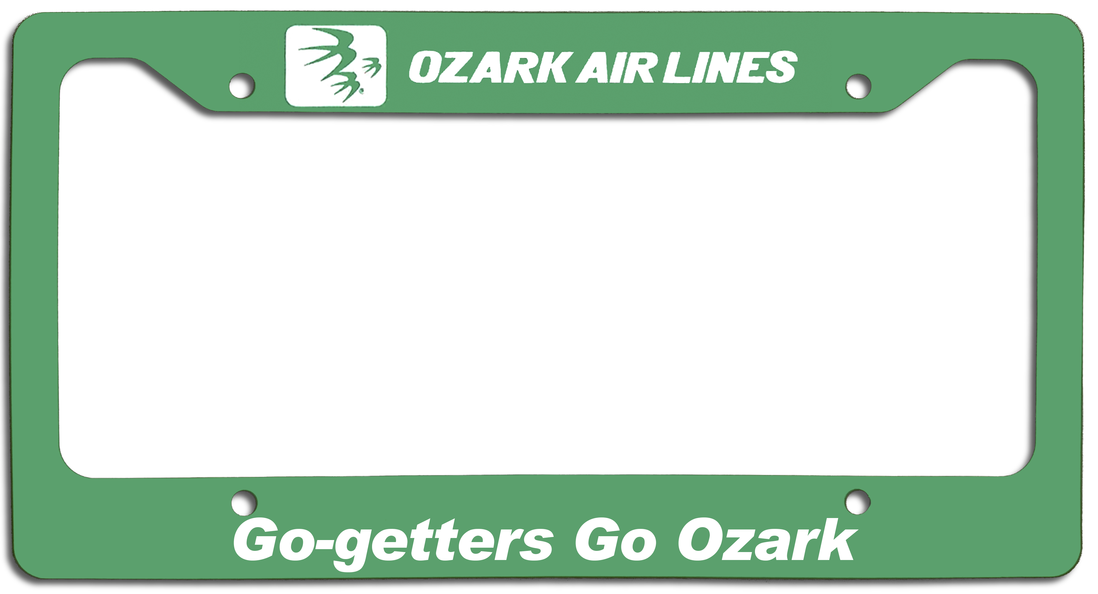 Ozark Air Lines - Go-getters Go Ozark - License Plate Frame