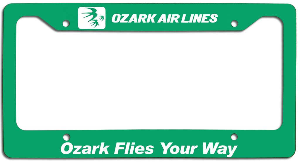 Ozark Air Lines - Ozark Flies Your Way - License Plate Frame