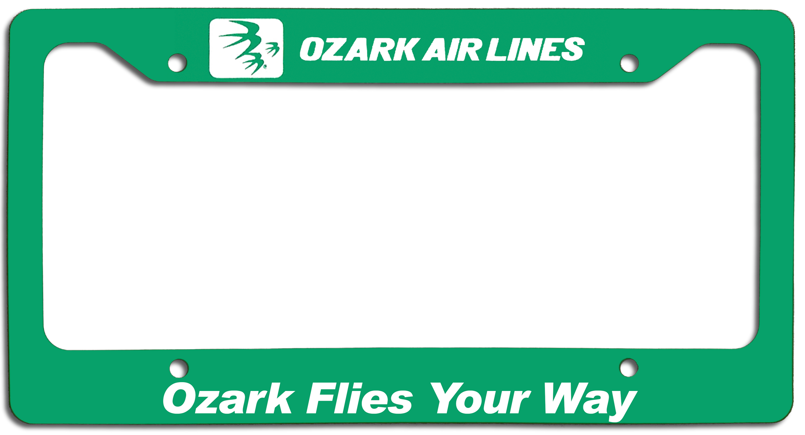 Ozark Air Lines - Ozark Flies Your Way - License Plate Frame