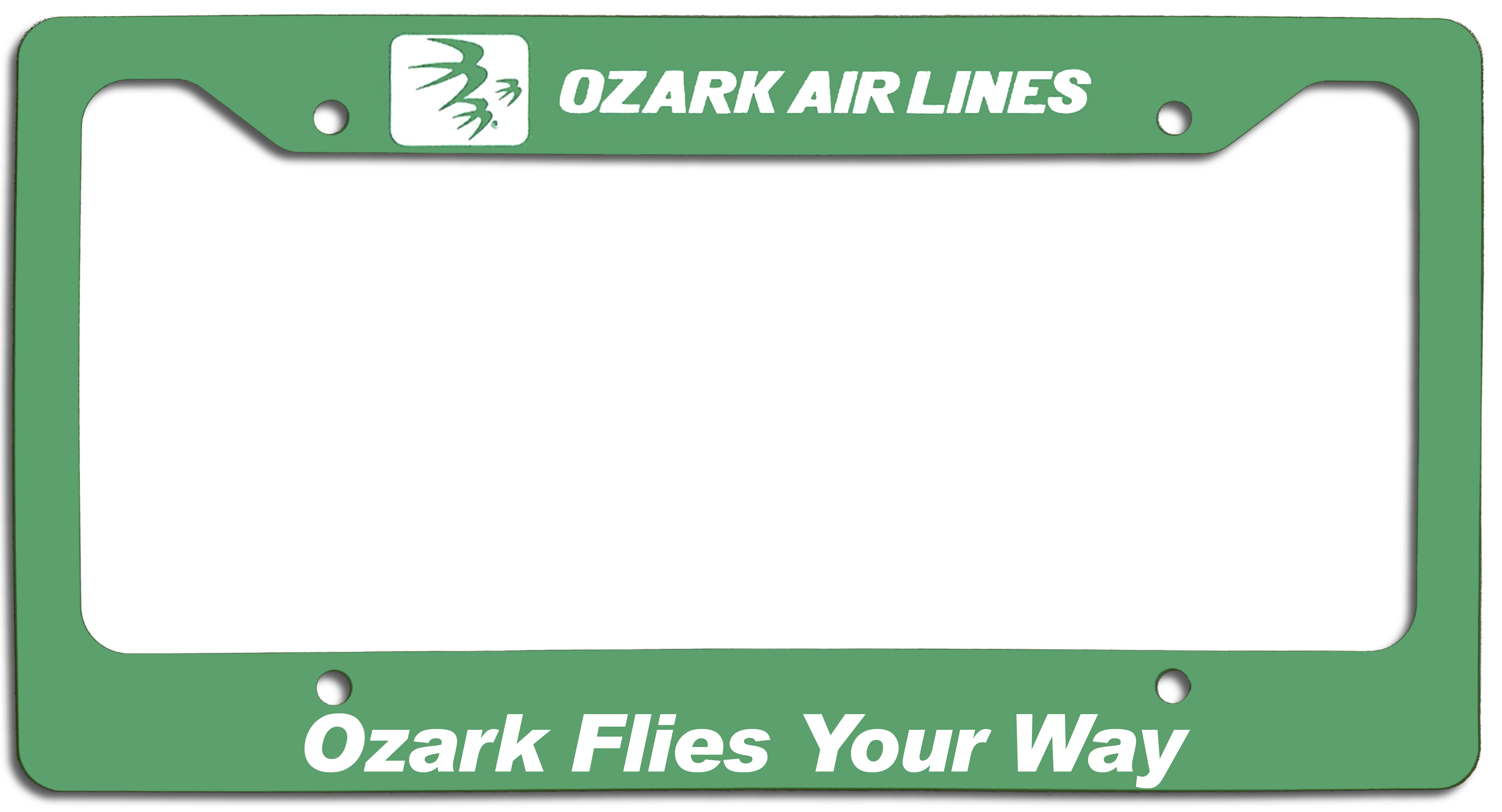 Ozark Air Lines - Ozark Flies Your Way - License Plate Frame