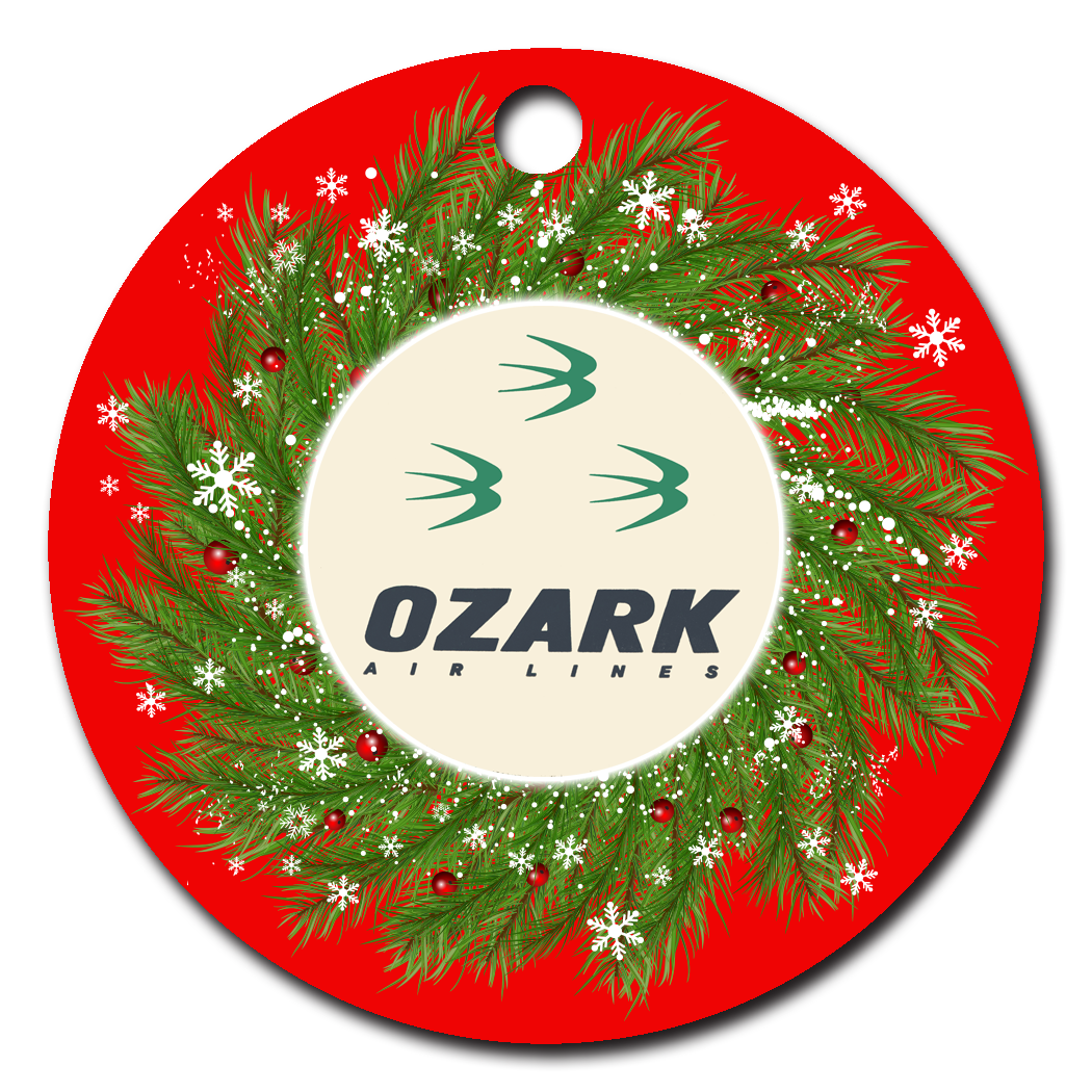 Ozark Air Lines Vintage Logo Ornaments
