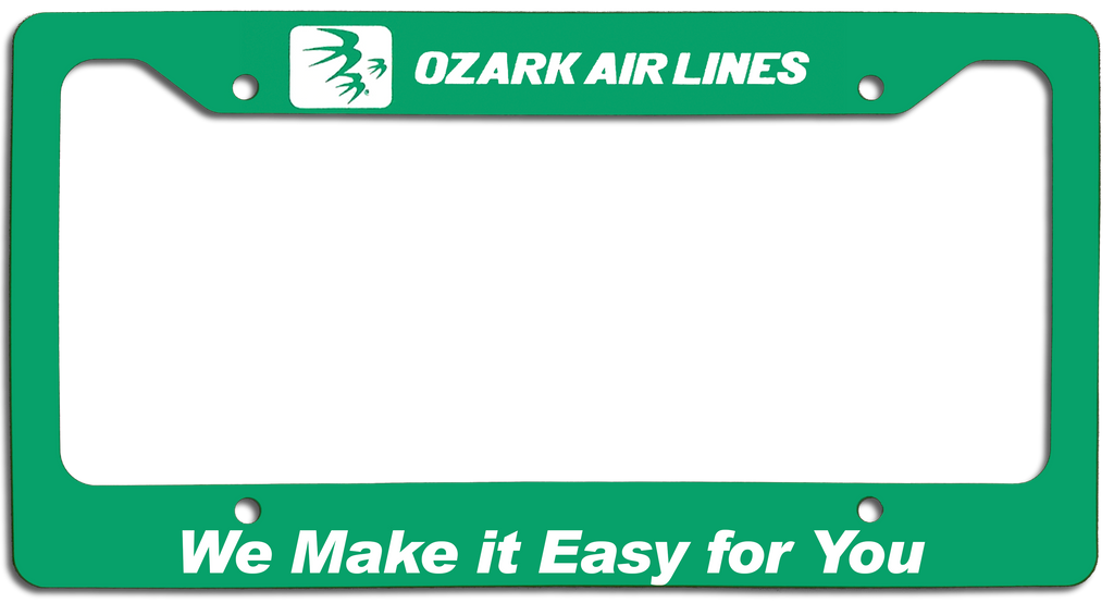 Ozark Air Lines - We Make it Easy for You - License Plate Frame