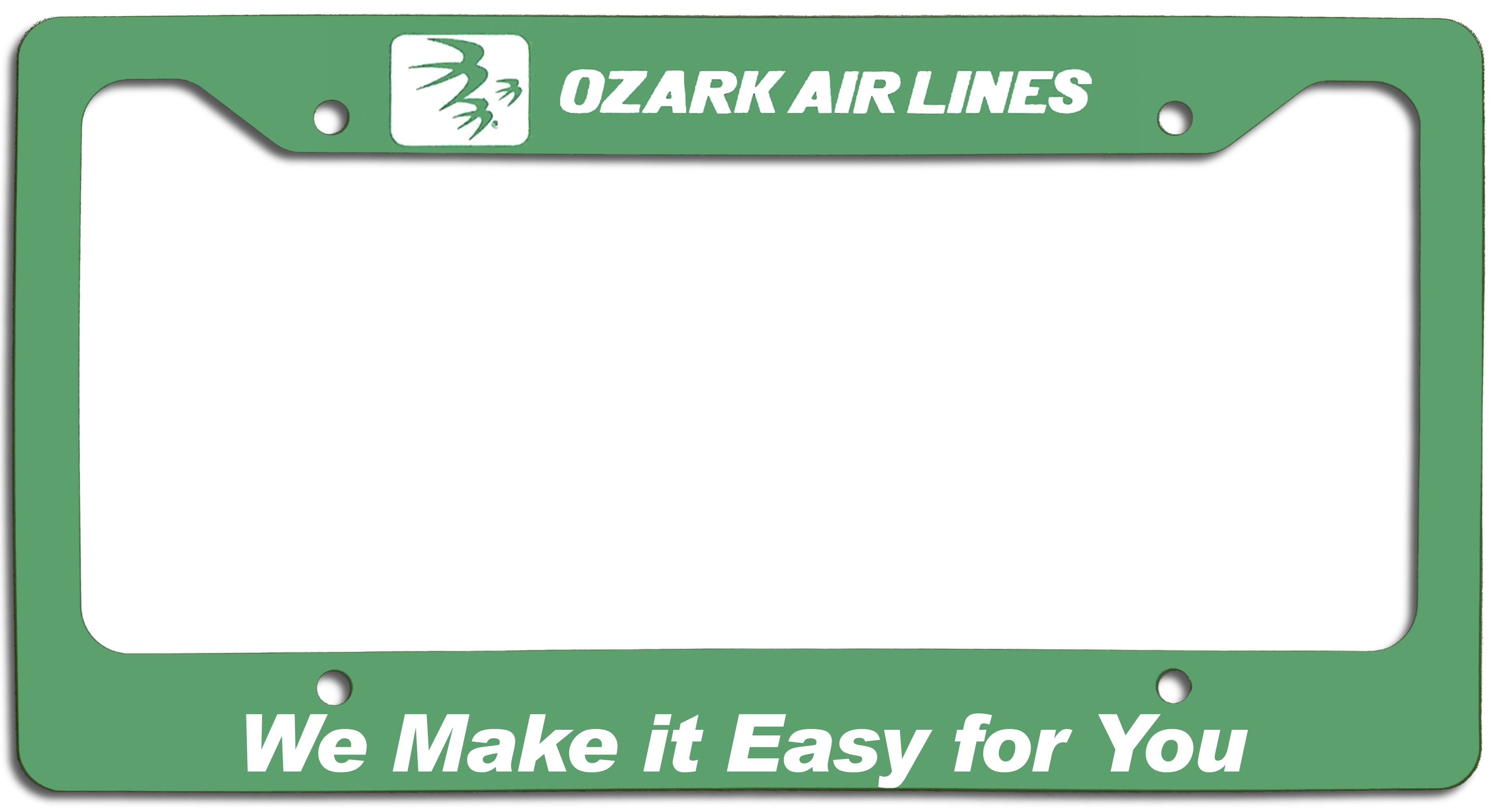 Ozark Air Lines - We Make it Easy for You - License Plate Frame