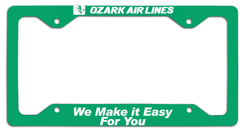 Ozark Air Lines - We Make it Easy for You - License Plate Frame