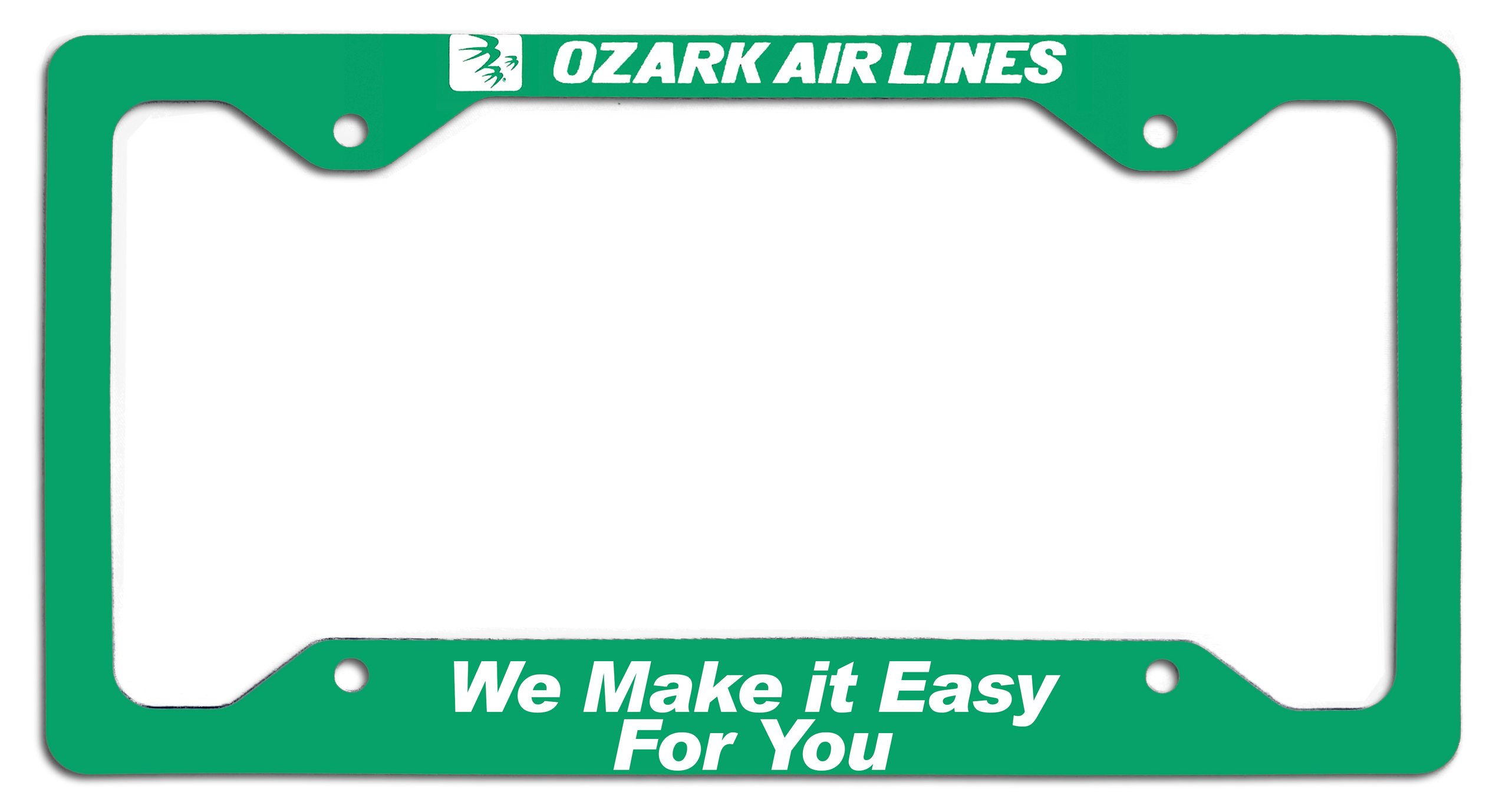 Ozark Air Lines - We Make it Easy for You - License Plate Frame