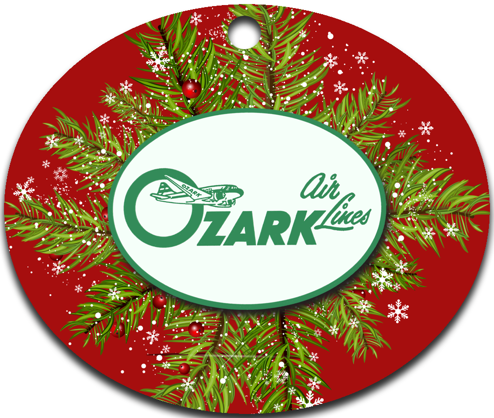 Ozark Air Lines Vintage Logo Ornaments