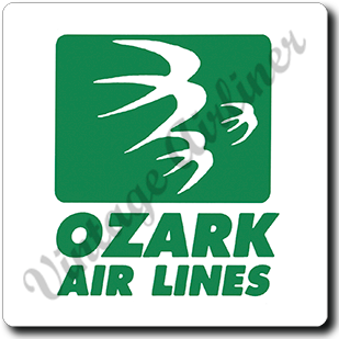 Ozark Airlines Logo Square Sandstone Coaster