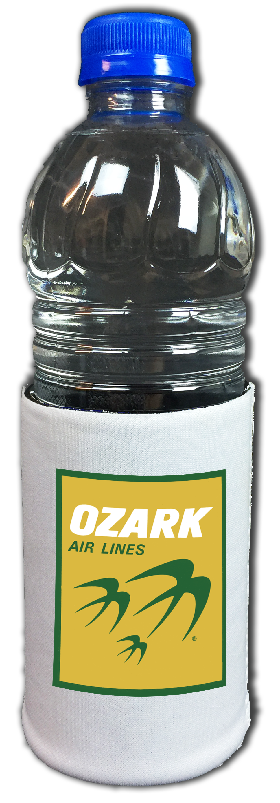 Ozark Airlines Yellow Logo Bag Sticker Beverage Wrap