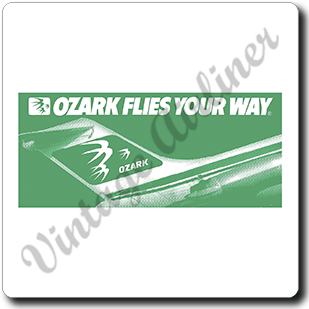 Ozark Bag Sticker Logo Square Sandstone Coaster