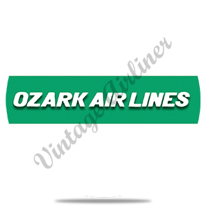 Ozark Airlines Logo Round Sandstone Coaster