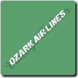 Ozark Airlines Logo Square Sandstone Coaster