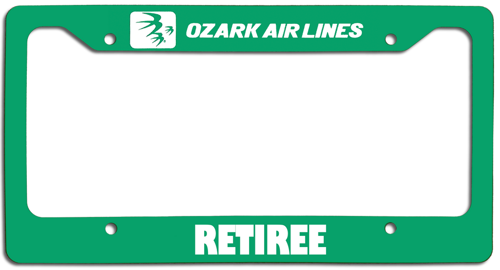 Ozark Air Lines Retiree - License Plate Frame