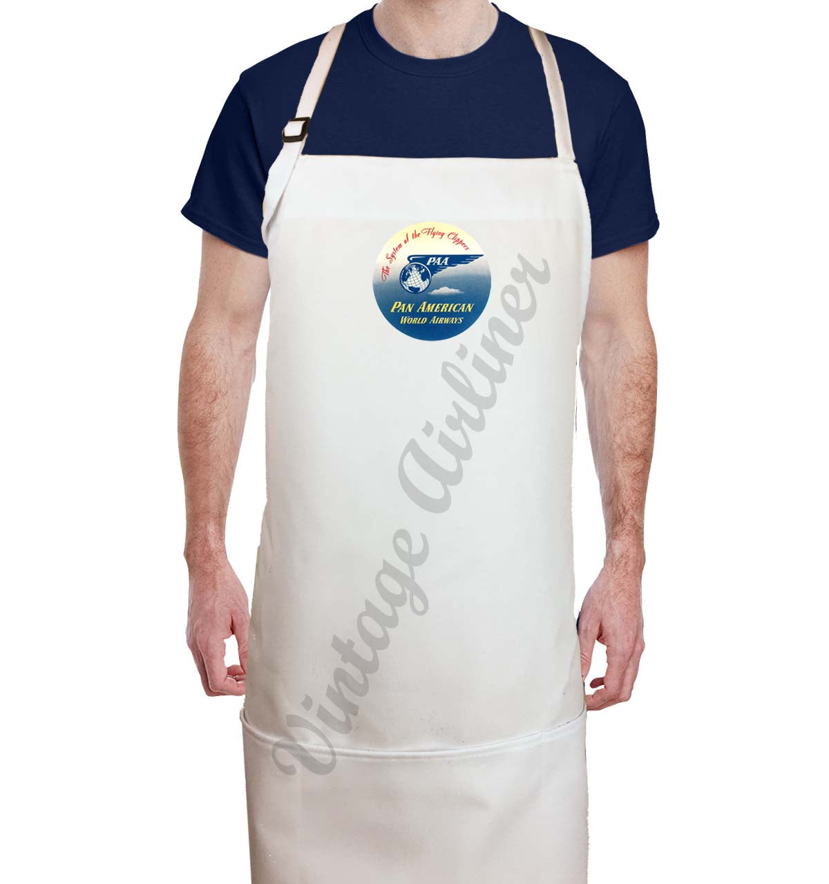 Pan American World Airways 1930's Vintage System Bag Sticker Apron