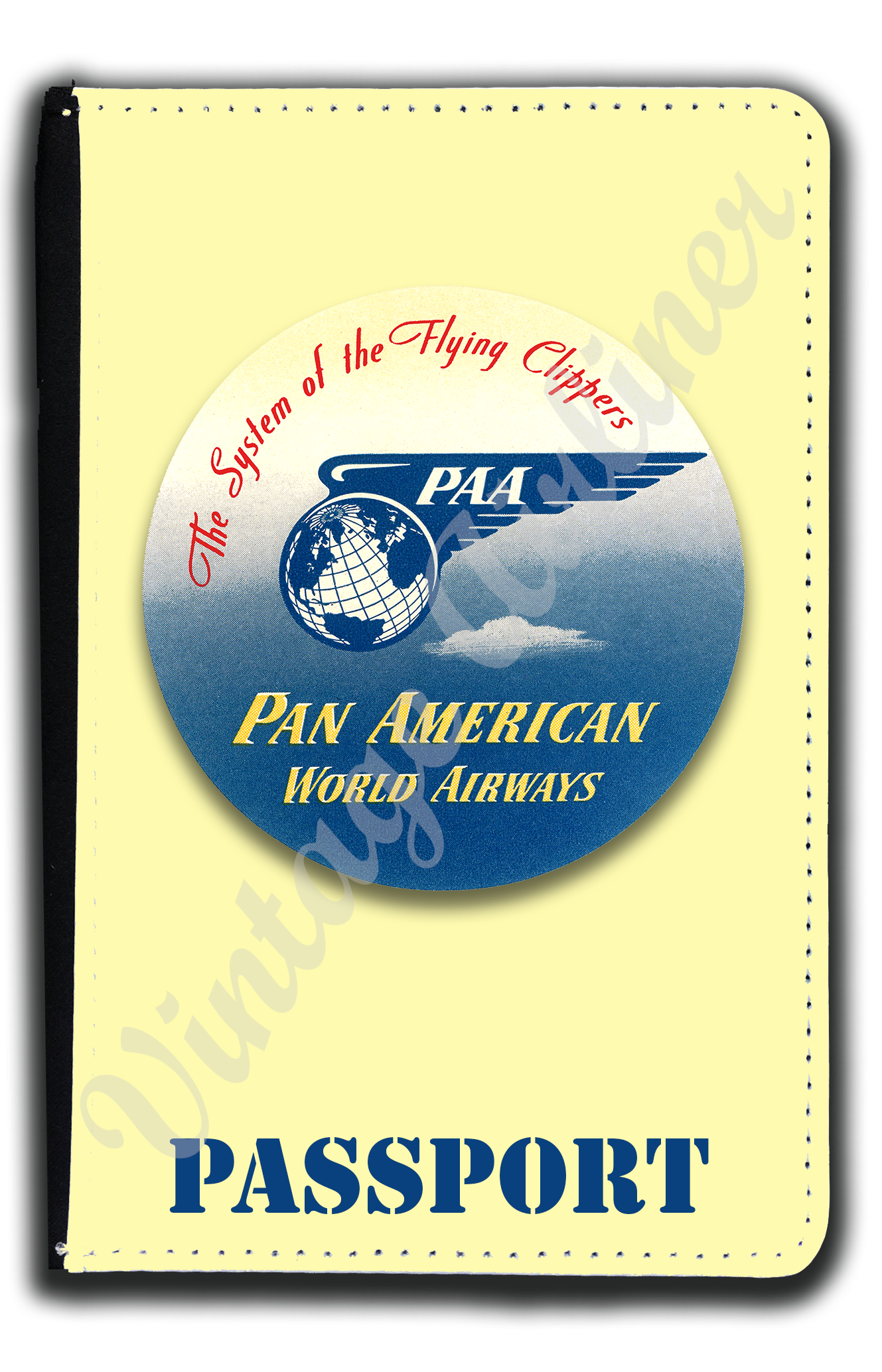 Pan Am 1930's Bag Sticker Passport Case