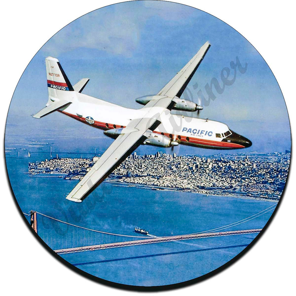 Pacific Airlines Vintage Sandstone Coaster