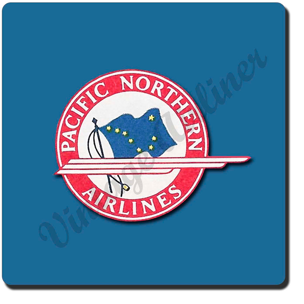 Pacific Northern Airlines Vintage Sandstone Coaster