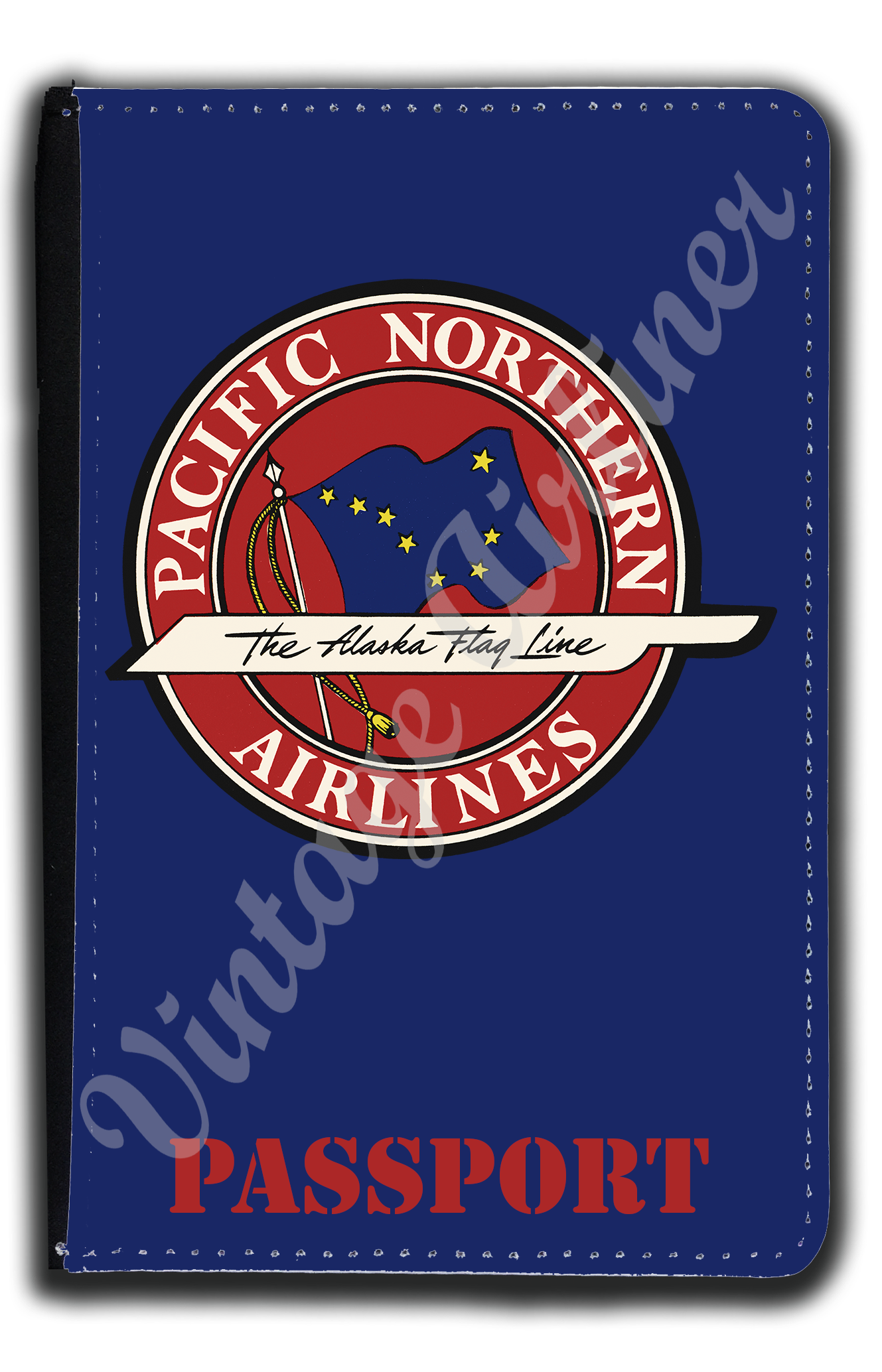 Pacific Northern Airlines Bag Sticker Passport Case