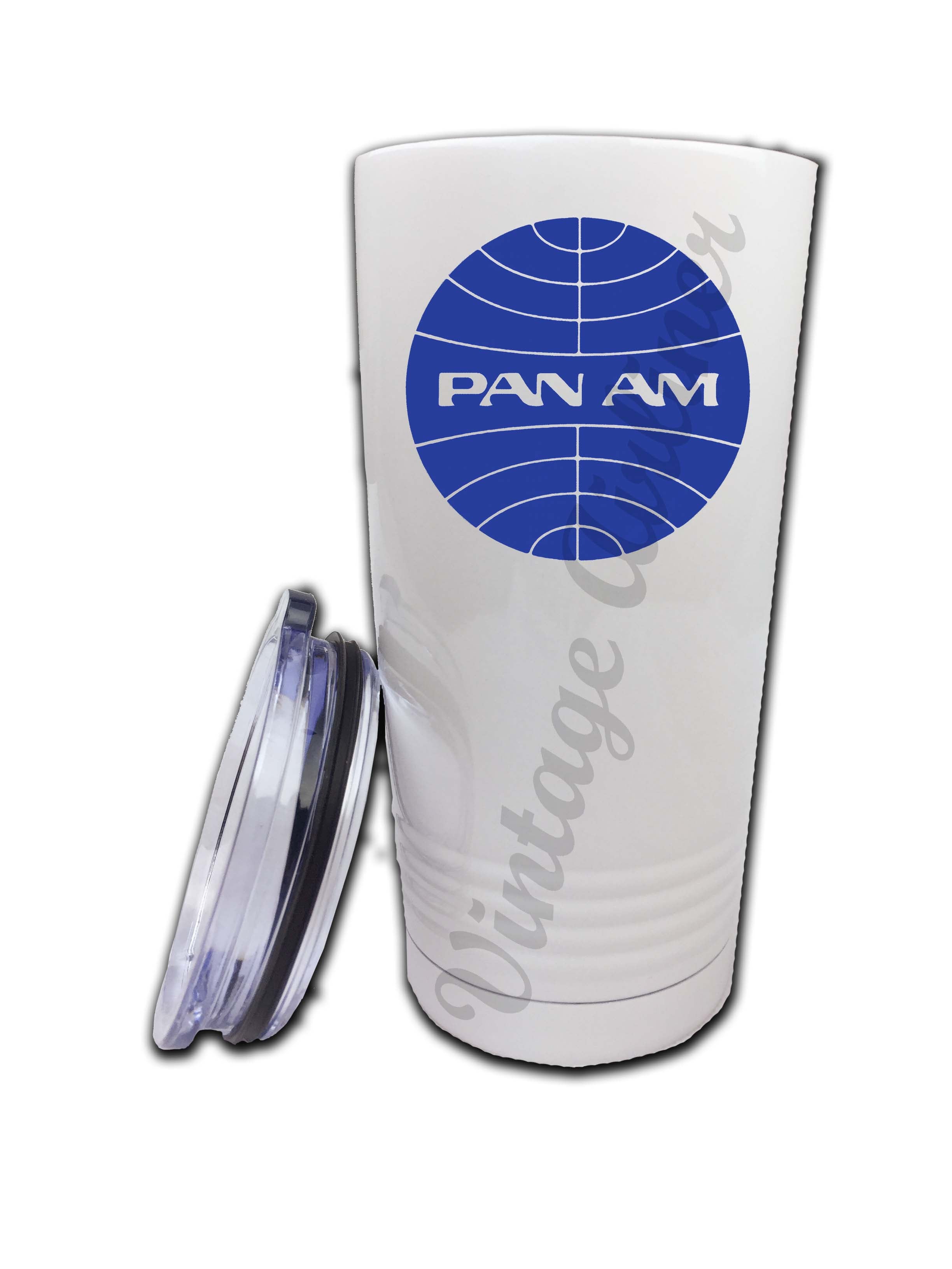 Pan Am Blue Globe Logo Tumbler