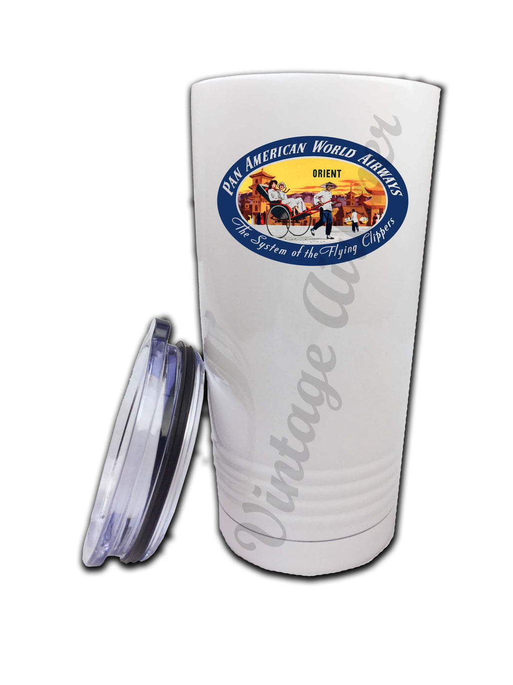 Pan Am Vintage Orient Bag Sticker Tumbler