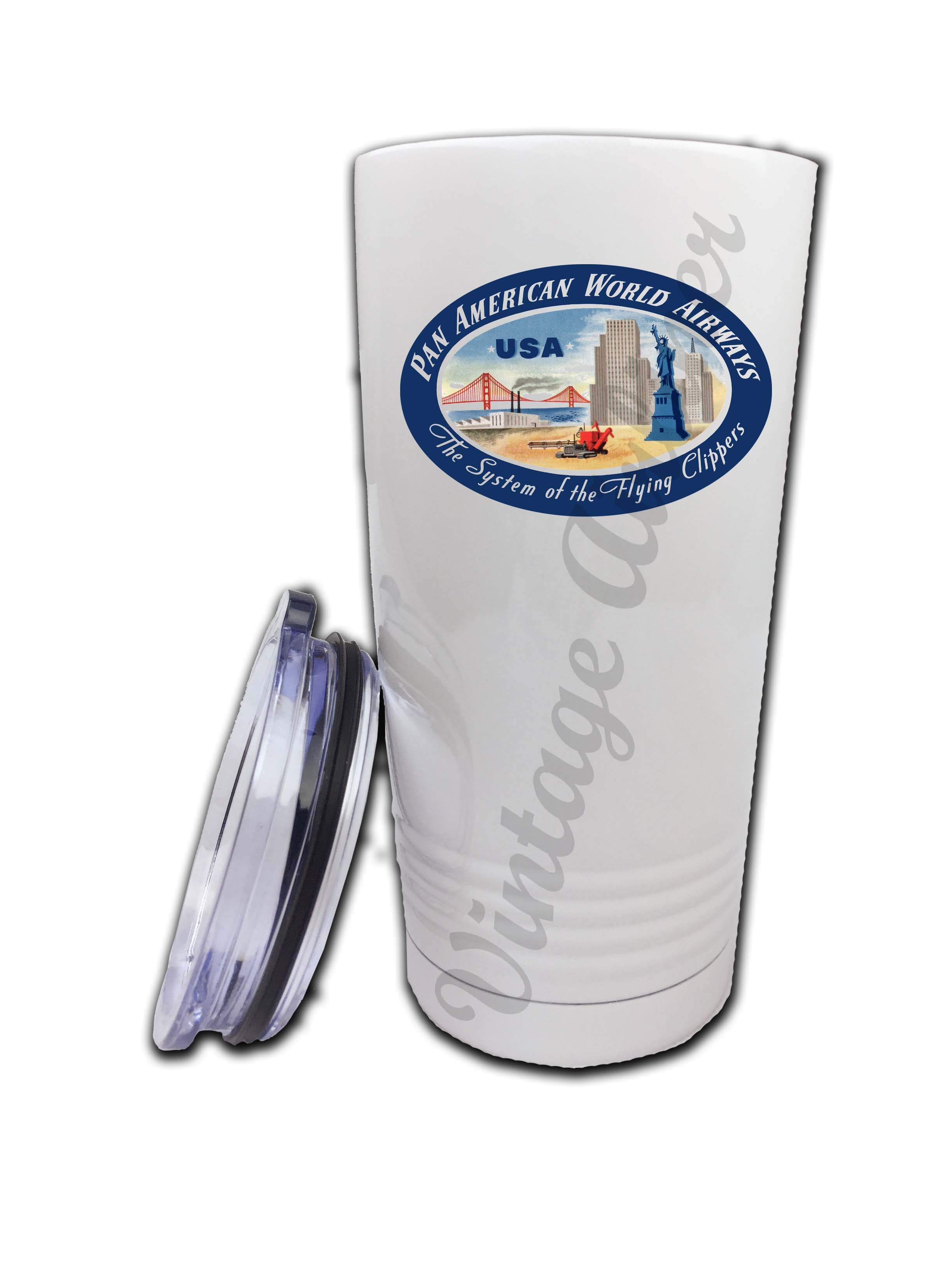 Pan Am Vintage USA Bag Sticker Tumbler