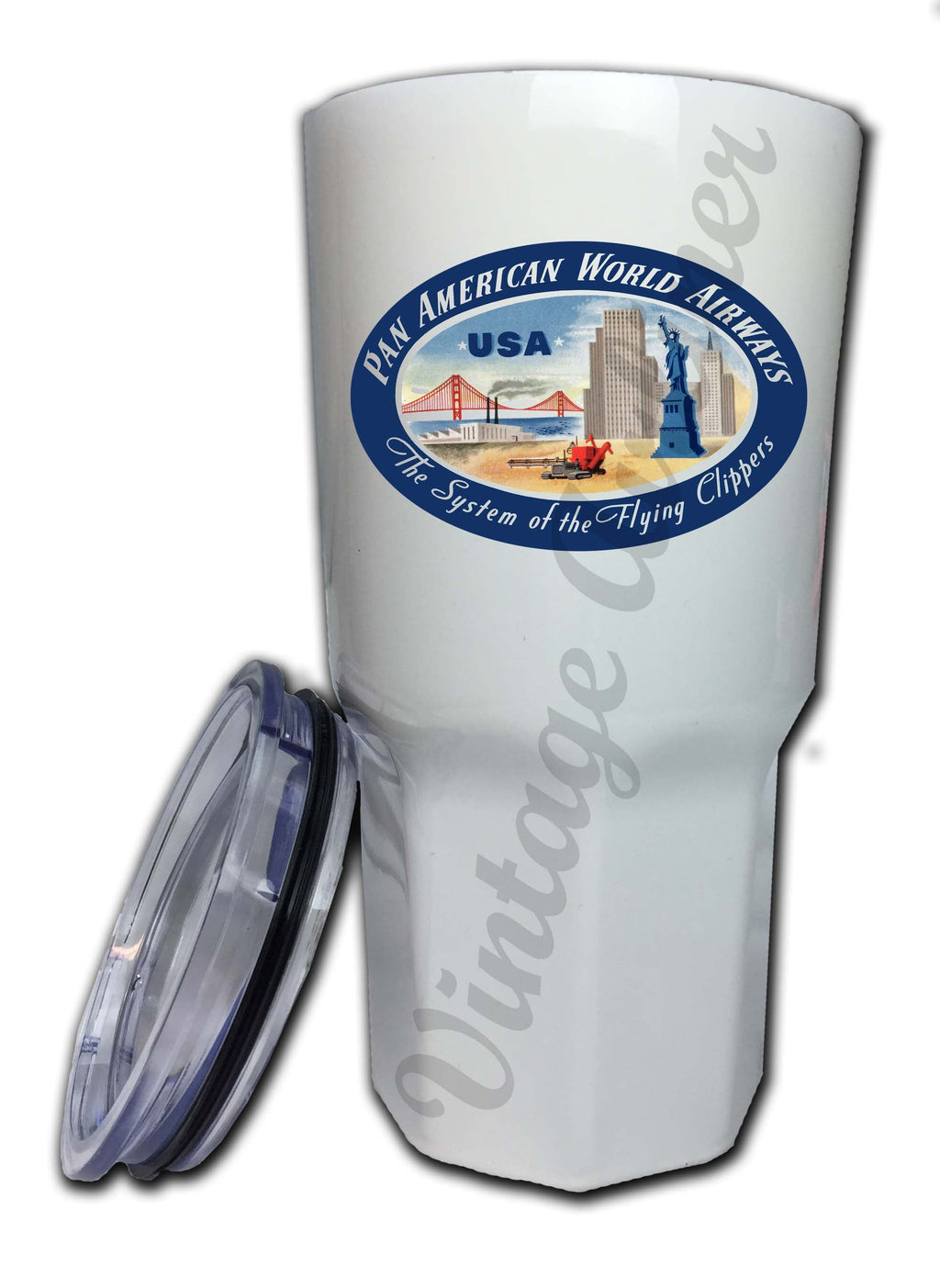 Pan Am Vintage USA Bag Sticker Tumbler