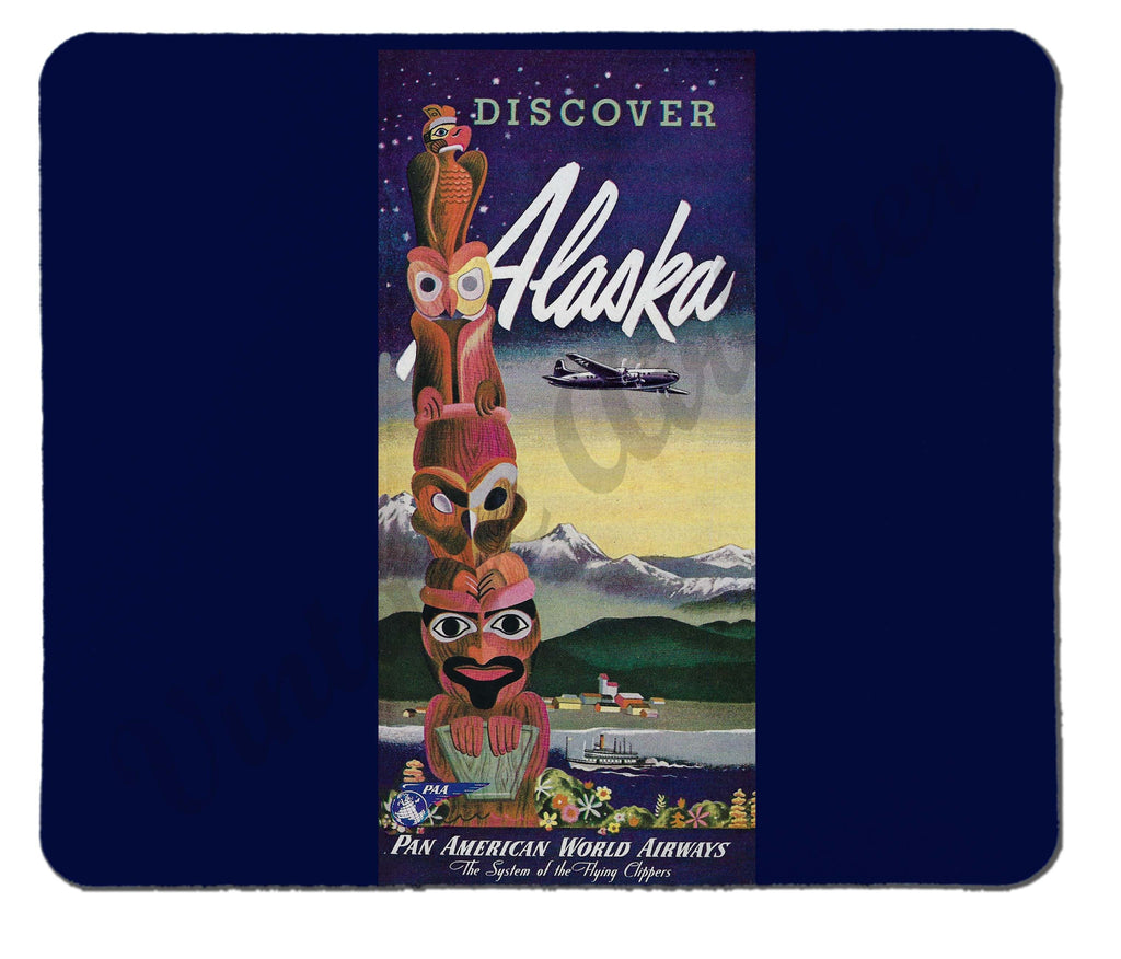 Pan American Airways Discover Alaska System Mousepad