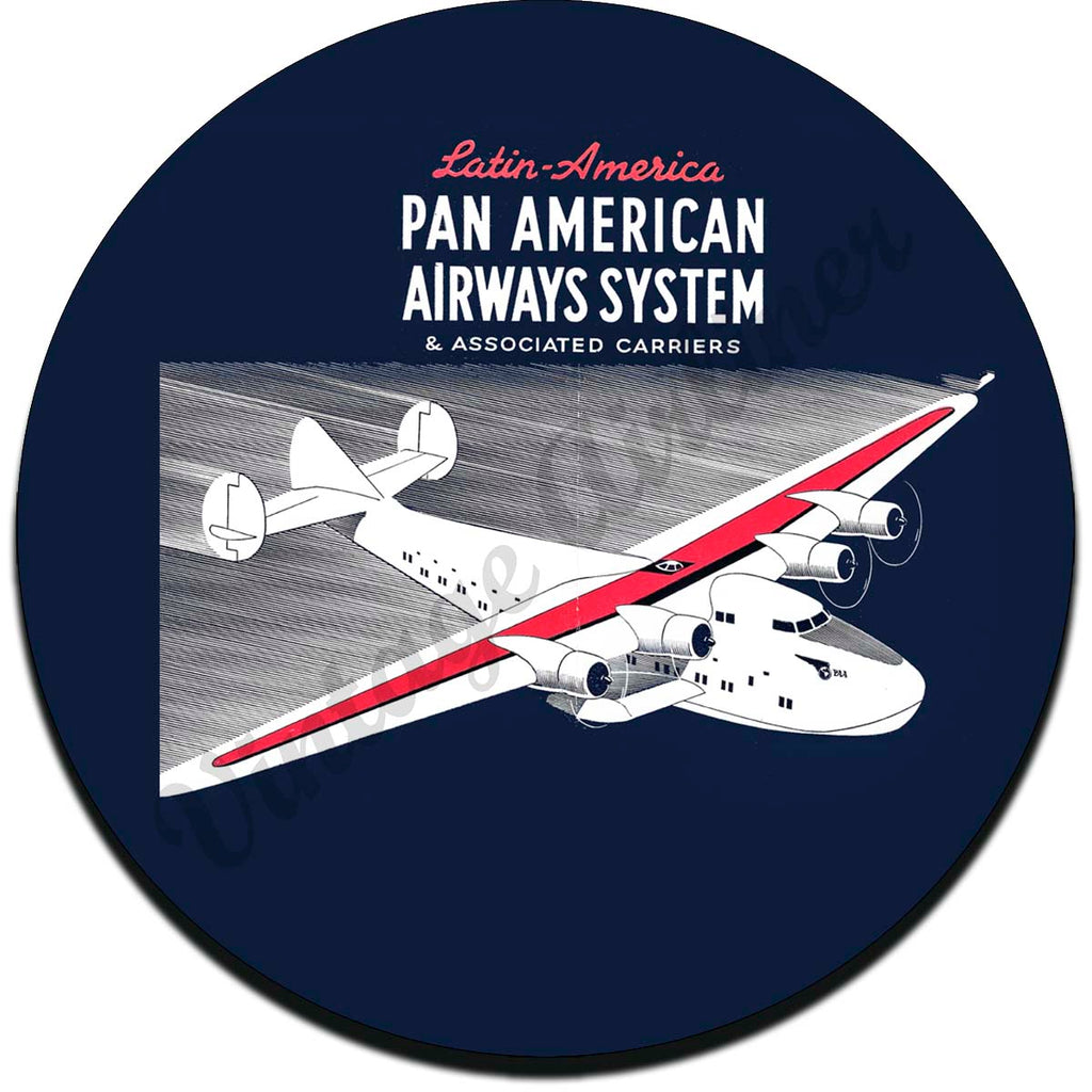 Pan American Airway System Vintage Sandstone Coaster