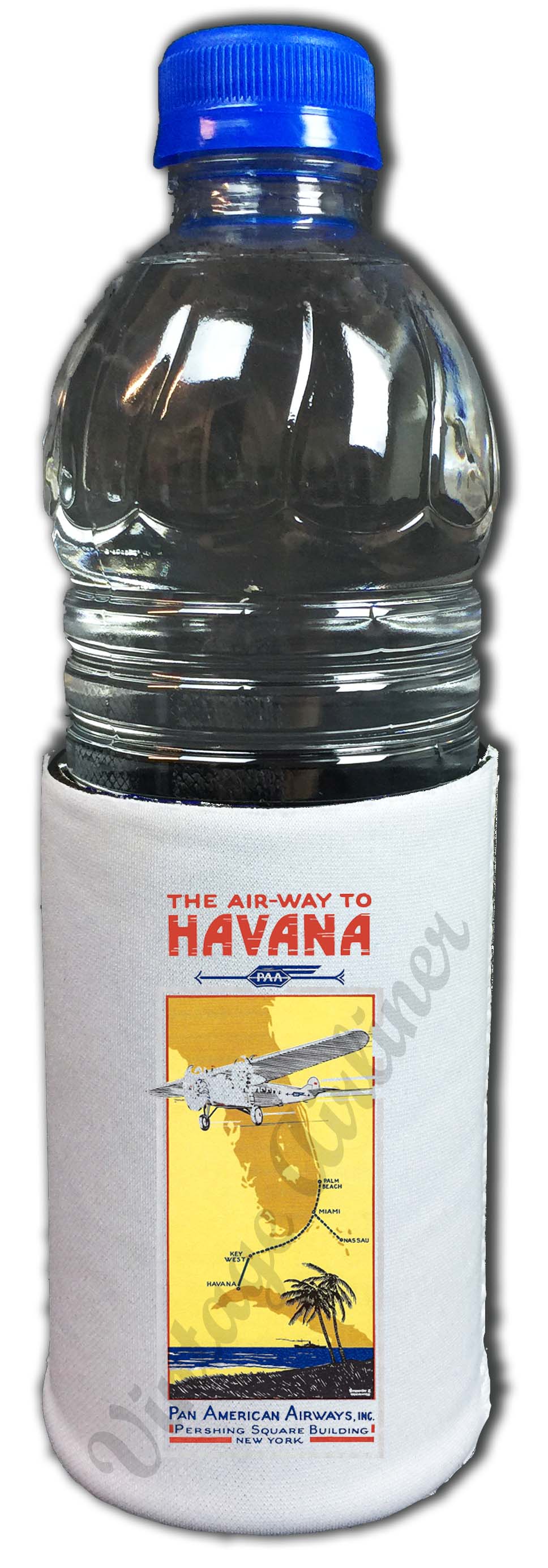 Pan American Airway Air-Way To Havana Vintage Beverage Wrap