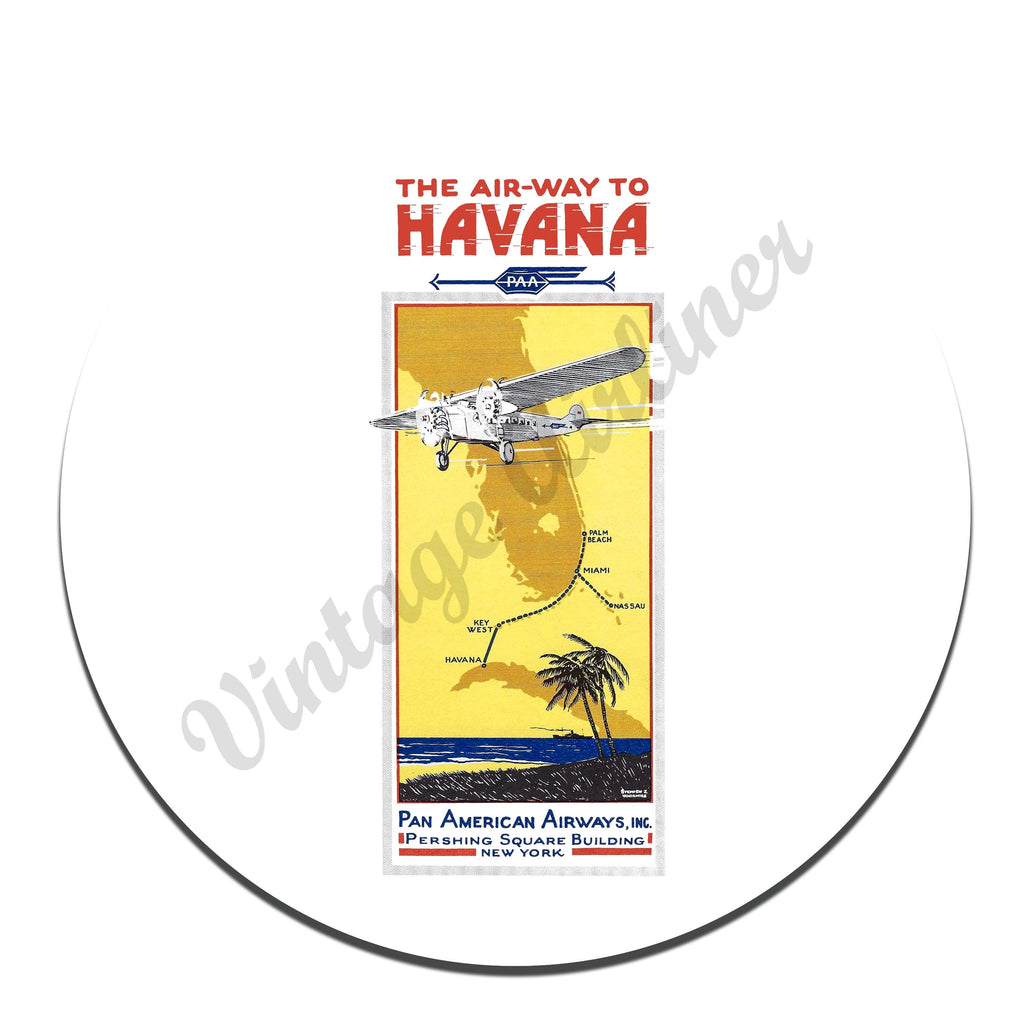 Pan American Airway Air-Way To Havana Vintage Mousepad