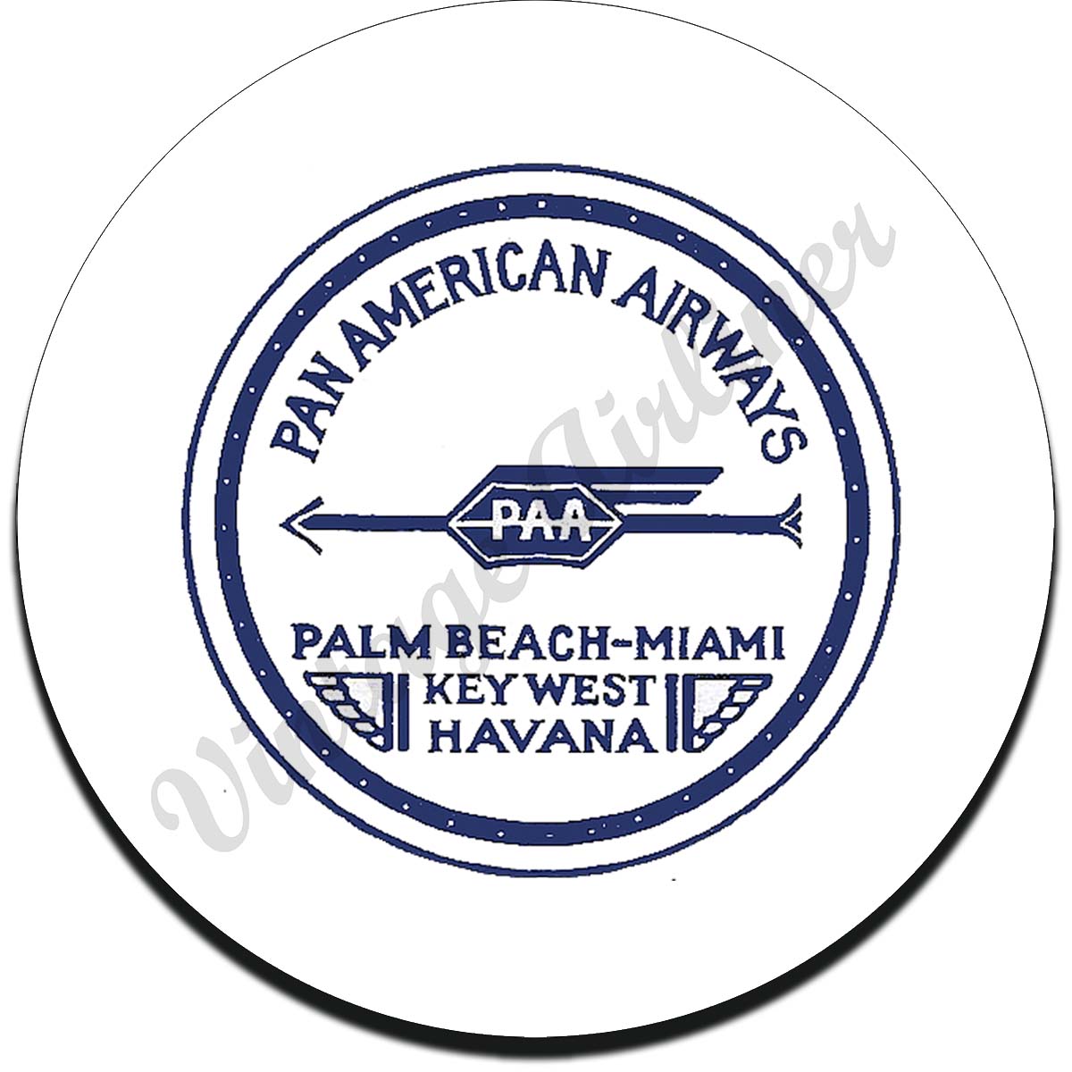 Pan American Airways Vintage Sandstone Coaster
