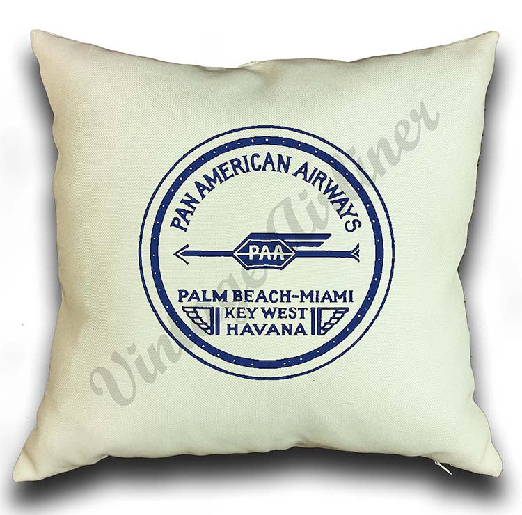 Pan American Airways Vintage Pillow Case Cover