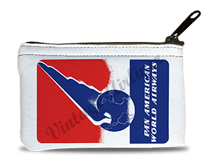 Pan American World Airways 1940's Bag Sticker Rectangular Coin Purse